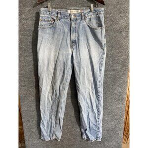 Levis 560 Jeans Mens 33x32 Light Wash Blue Comfort Fit Tapered High Rise Denim